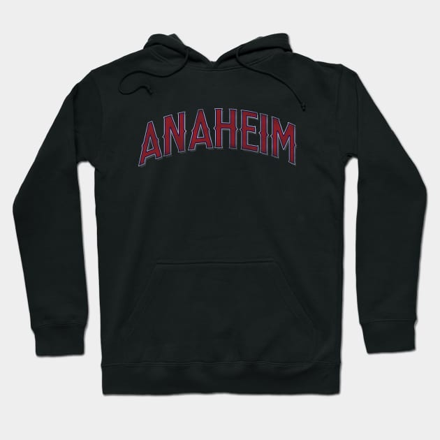 Anaheim 2002 Road Script Hoodie by plasticknivespress